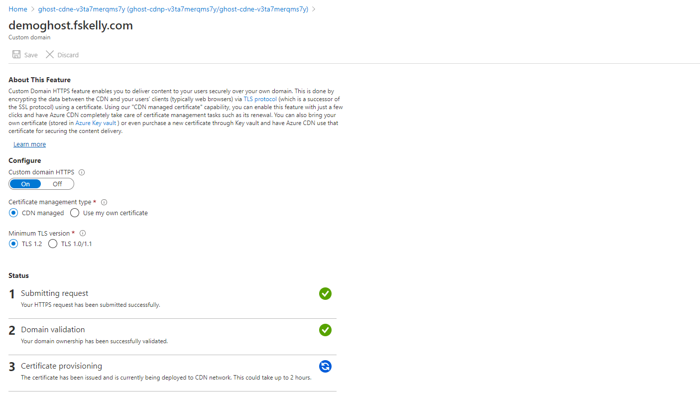 certificate provisioning