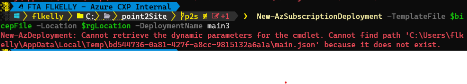 deployment errors