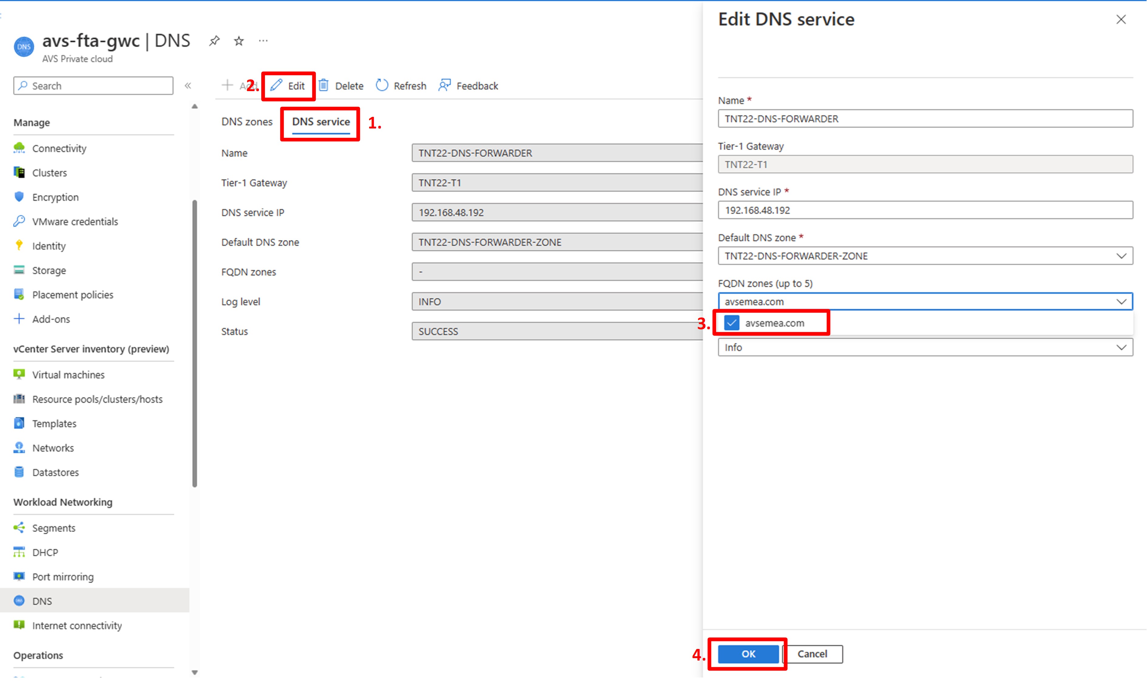 DNS and NSX-T Forwarder