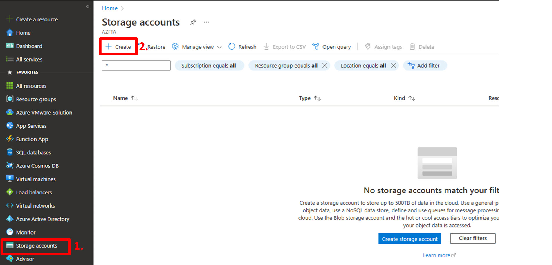create-storage-account-from-portal
